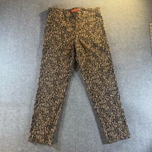 Krazy Larry 14 Leopard Pull On Ankle Pants Slimming Control Panel Made in USA